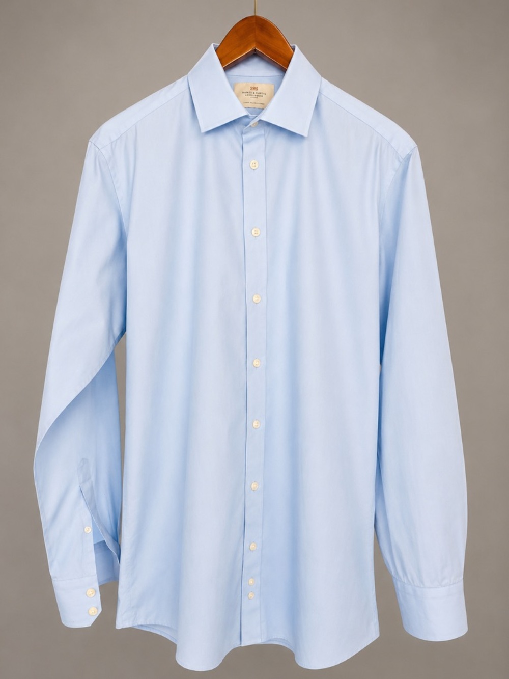 Hawes & Curtis Blue Dress Shirt, Slim fit, collar 16